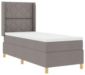 vidaXL Κρεβάτι Box Spring με Στρώμα Ταμπά 80x200 εκ. Υφάσματα