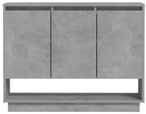 vidaXL Μπουφές Γκρι Σκυροδέματος 97 x 31 x 75 εκ. από Μοριοσανίδα