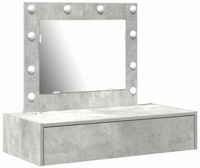 vidaXL Τραπέζι περιποίησης Γκρι 83 x 40 x 70 εκ Επεξεργασμένο ξύλο