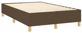 ΚΡΕΒΑΤΙ BOXSPRING ΜΕ ΣΤΡΩΜΑ ΣΚΟΥΡΟ ΚΑΦΕ 120X200 ΕΚ. ΥΦΑΣΜΑΤΙΝΟ 3142244