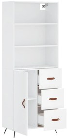 vidaXL Ντουλάπι Λευκό 69,5x34x180 εκ. από Επεξεργασμένο Ξύλο