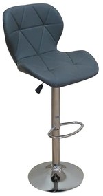 BAR91 GREY PUΣKAMΠO ΜΕ ΑΜΟΡΤΙΣΕΡ 39X39X60-81/80-101εκ. (Σετ 2 ΤΕΜ)