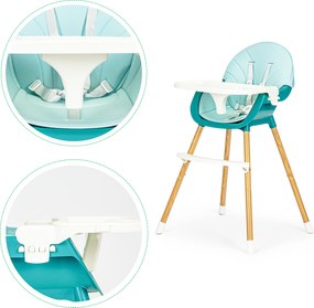 2in1 feeding chair ECOTOYS blue