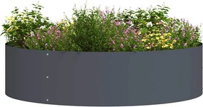 vidaXL Δακτύλιος γλάστρας Ανθρακί 80 x 80 x 20 cm