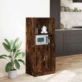 vidaXL Ντουλάπι Κουζίνας Καπνιστή Δρυς 57x41,5x131,5 εκ. Επεξεργ. Ξύλο