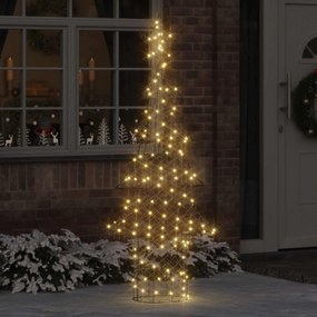 vidaXL Χριστουγεννιάτικο Δέντρο 240 LED Θερμό λευκό 180 cm Ρατάν