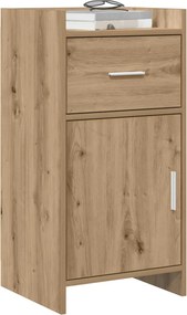 vidaXL Πλαϊνό γραφείο Artisan Δρυς 40 x 36 x 80 εκ Επεξεργασμένο Ξύλο