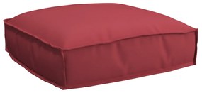 vidaXL Μαξιλάρι Παλέτας Κόκκινο 50x50x12 εκ Πολυεστερικός Ιστός