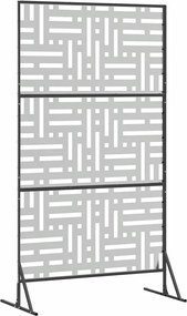 vidaXL Οθόνη Ιδιωτικότητας 100 x 50 x 180 εκ. Γαλβανισμένος Χάλυβας