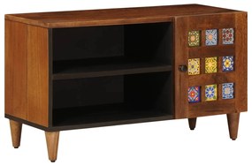 vidaXL Ντουλάπι TV Καρυδιά 80 x 31,5 x 46 cm Στερεό ξύλο μάνγκο