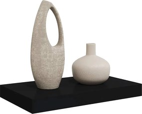 vidaXL Ράφι Τοίχου Μαύρο 40x23,5x3,8 εκ. MDF