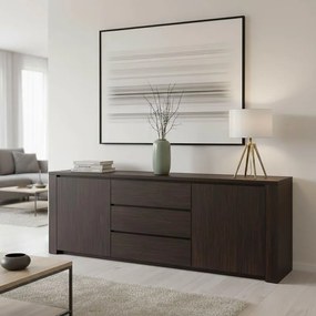 Μπουφές Kalya σε wenge απόχρωση 220x49x89.5εκ 220x49x89.5 εκ.