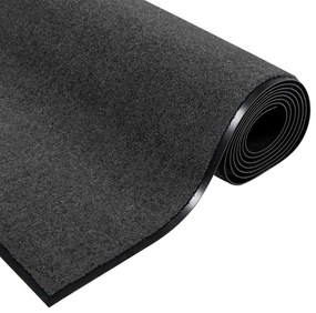 vidaXL Χαλάκι Εξώπορτας Άλλο Ανθρακί και Μαύρο 120 x 300 cm