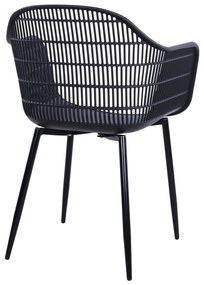 ΠΟΛΥΘΡΟΝΑ HADI ΠΟΛΥΠΡΟΠΥΛΕΝΙΟΥ ΜΑΥΡΗ 61x57x85Υ εκ. HM8511.02 - 0525206 - HM8511.02