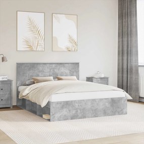 Σκελετός Κρεβατιού Σκυρόδεμα 160 x 200 cm Στερεά ξυλεία πεύκου