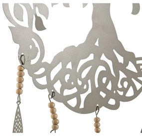 Κρεμαστή διακόσμηση Home ESPRIT Μπλε Λευκό Γκρι Ροζ Σίδερο Δέντρο 33 x 1 x 77 cm (4 Μονάδες)