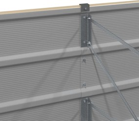 vidaXL Γλάστρα Ελεφαντόδοντο 320 x 40 x 45 cm Ατσάλι