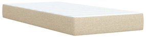 ΚΡΕΒΑΤΙ BOXSPRING ΜΕ ΣΤΡΩΜΑ ΚΡΕΜ 90X200 ΕΚ.ΥΦΑΣΜΑΤΙΝΟ 3286568