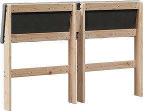 vidaXL Ταπετσαρισμένο κεφαλάρι Ανοιχτό γκρι 120 cm