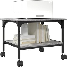 vidaXL Βάση Εκτυπωτή 2 Επιπέδων Γκρι Sonoma 50x40x38 εκ Επεξ. Ξύλο