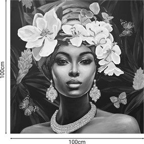 Πίνακας σε καμβά Beauty 3D Inart 100x3x100εκ