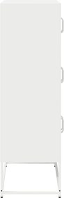 vidaXL Highboard Λευκό 68x39x123 cm Ατσάλι