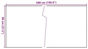 ΔΙΑΧΩΡΙΣΤΙΚΟ ΒΕΡΑΝΤΑΣ ΜΑΥΡΟ 500 X 80 ΕΚ. ΑΠΟ ΣΥΝΘΕΤΙΚΟ ΡΑΤΑΝ 156301