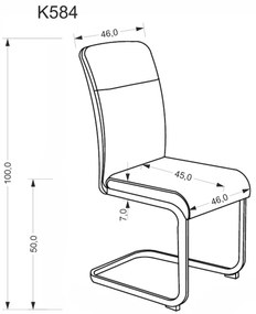 Καρέκλα Fleur (4) τεμάχια