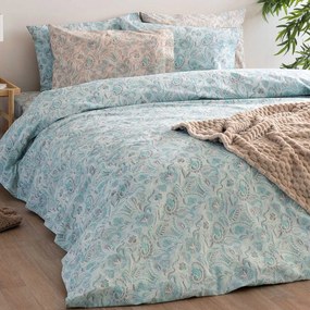 Σεντόνια Μονά (Σετ) Palamaiki Fashion FL6258 Γαλάζιο ΧΩΡΙΣ ΛΑΣΤΙΧΟ 170x260
