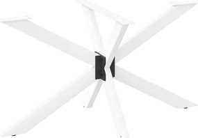 Τραπεζαρία με Πόδια σε Σχήμα Αράχνης Λευκό 120 x 68 x (72-73) εκ. Ατσάλι