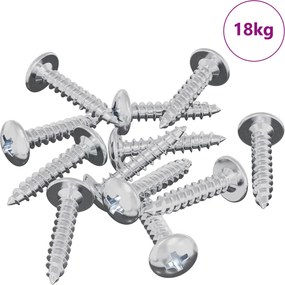 vidaXL Βίδα Αυτο-τρυπητή 10976 pcs Επικαλυμμένο με ψευδάργυρο Ατσάλι