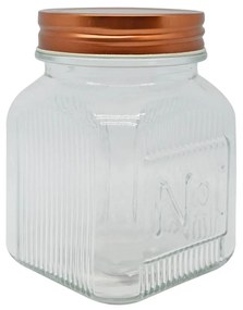 Βάζο Με Χρυσό Καπάκι Γυαλί/Μέταλλο 700ml ANKOR
