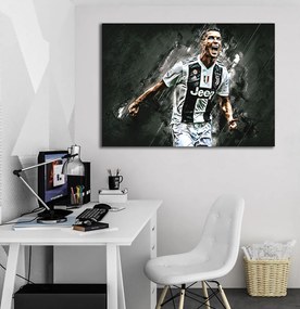 Πίνακας σε καμβά Cristiano Ronaldo - Champion KNV1525 120cm x 180cm Μόνο για παραλαβή από το κατάστημα