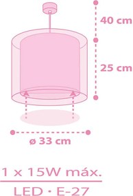 Unicorns παιδικό φωτιστικό οροφής (41592)