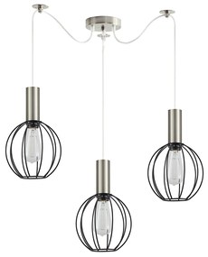 Φωτιστικό Οροφής Τρίφωτο Homelighting 77-8444 Nickel