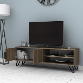 Έπιπλο τηλεόρασης Foot καρυδί 160x35x49εκ