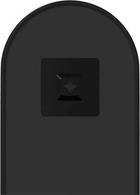 vidaXL Καθρέφτης Τοίχου Οβάλ Μαύρος 40x15 εκ.