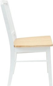 vidaXL Καρέκλες φαγητού 2 pcs Λευκό 50 x 52,5 x 91 εκ