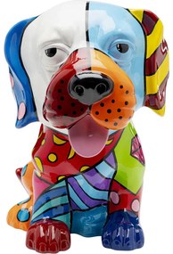 Διακοσμητικό Επιτραπέζιο Σκύλος Patchwork Πολύχρωμο 35x31x25εκ. - Πολύχρωμο