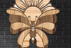 Σετ των 2 Intra απο ξύλο plywood 3mm-4mm πάχος 3D Butterfly Cut  Δίασταση 30x20 cm INTRAFABR-37878598