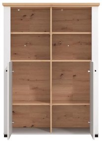 Βιτρίνα Valencia POP 2K Λευκό - Artisan Oak - Λευκό Μάτ 103.5*41*143 εκ. 103.5x41x143 εκ.