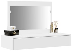 vidaXL Κρεμαστό Τραπέζι Μακιγιάζ Λευκό 100x40x70 εκ