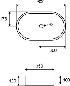 Karag Linus CS-0010-E13 Fruitcake 60x35 - Επιτραπέζιος Νιπτήρας Terrazzo