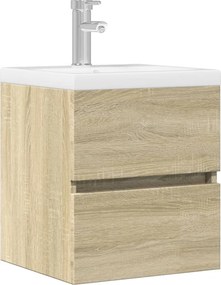 vidaXL Ντουλάπι Νιπτήρα Sonoma Δρυς 41x38,5x45 εκ. Επεξεργασμένο Ξύλο