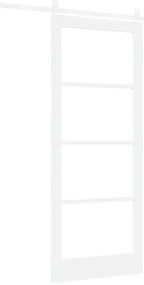 vidaXL Συρόμενη Πόρτα Λευκό 86 x 211 cm Μασίφ ξύλο πεύκου