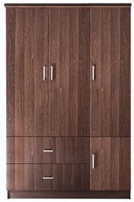 Ντουλάπα CLOSET 120x50x180cm Καρυδί