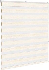 vidaXL Ζέβρα τυφλή μπεζ μάρμαρο Πλάτος υφάσματος 130,9 εκ. Πολυεστέρας