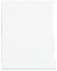 Έπιπλο Τηλεόρασης Γυαλ. Λευκό 93x35,5x45 εκ. Επεξεργασμένο Ξύλο - Λευκό