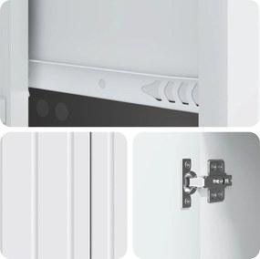 vidaXL Πλαϊνό γραφείο Λευκό 66 x 34,5 x 91,5 εκ Επεξεργασμένο Ξύλο