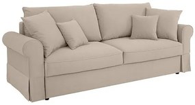 Καναπές κρεβάτι Boston 271, Αριθμός θέσεων: 3, Αποθηκευτικός χώρος, Beige, 99x239x97cm, 98 kg, Πόδια: Πλαστική ύλη | Epipla1.gr